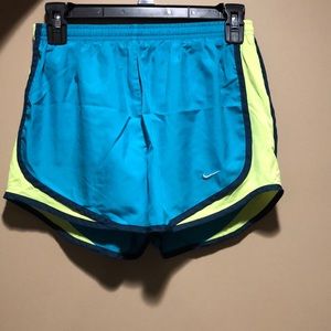 Blue and Yellow Nike Dri-fit shorts!